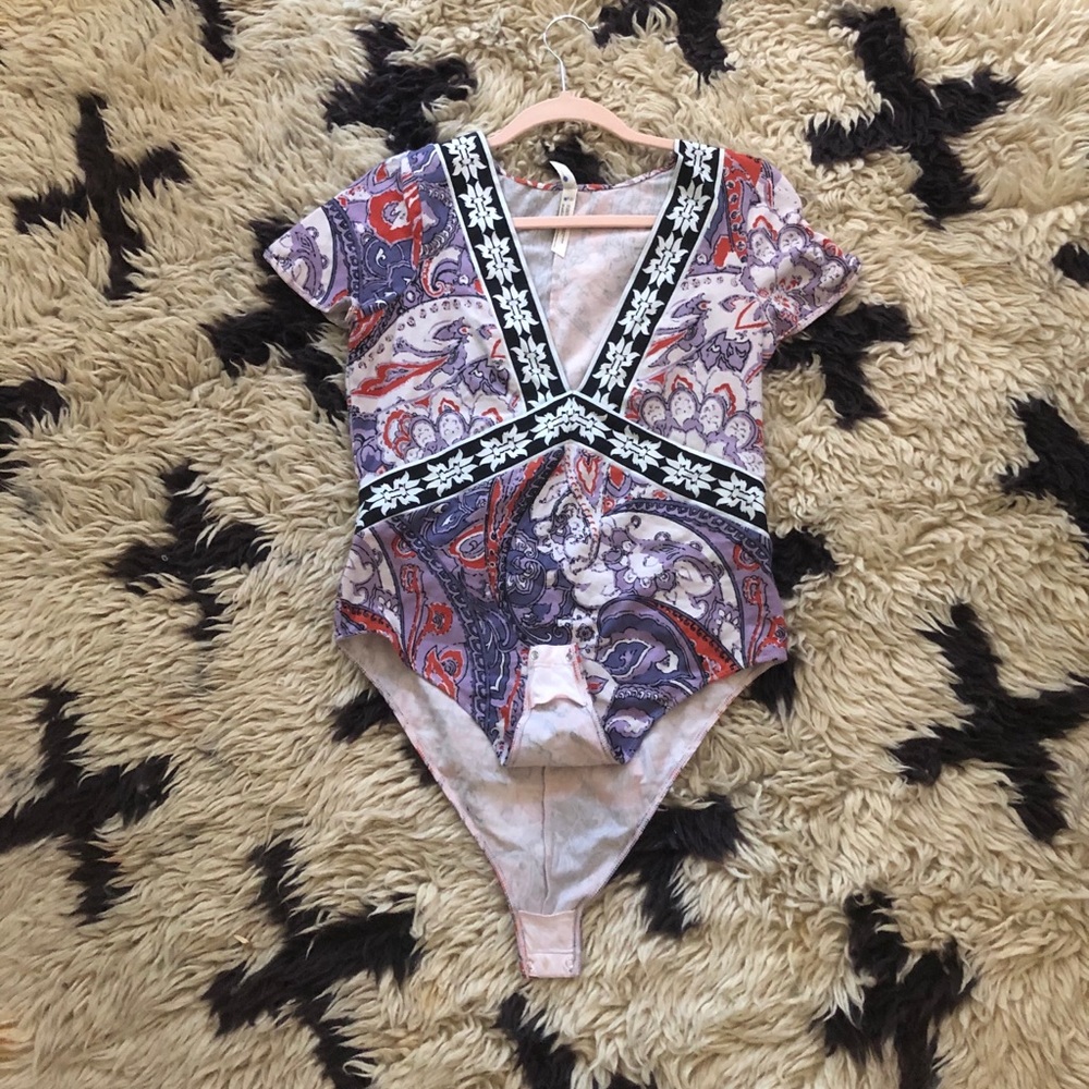 Free People Paisley Bodysuit🦄